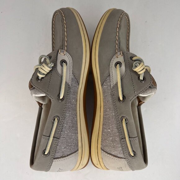 Sperry Womens STS95710 Ivyfish Gray Olive Top-Sider Canvas Size 6 M Boat Shoes - Picture 6 of 9